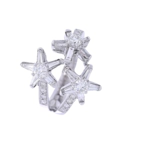 18kt white Gold Ring with 1.06 carats in Diamonds