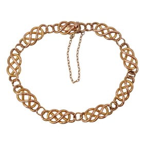 1910s FRENCH Antique 18kt yellow Gold Bracelet