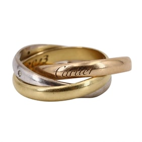 CARTIER Vintage Trinity Ring with Five Brilliant Cut Diamonds