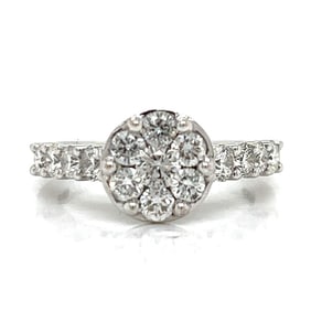 14K White Gold 1.00 Ct. Diamond Ring