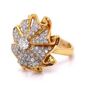 18K Yellow Gold 1.05 Ct. Diamond Ring