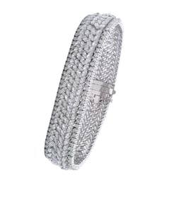 18kt white Gold Bracelet with 20.0 Cts in Diamonds
