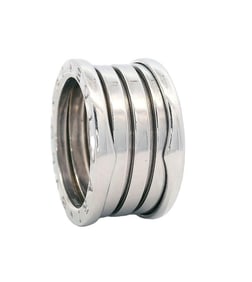 Bvlgari Zero-1 18kt white Gold 4 Band Ring size 53