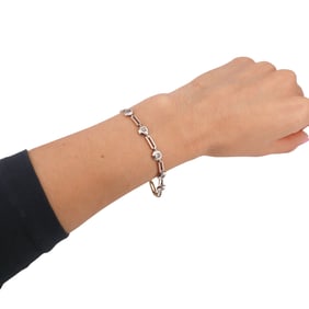 Art Deco 18kt Gold and Platinum Bracelet with Diamonds