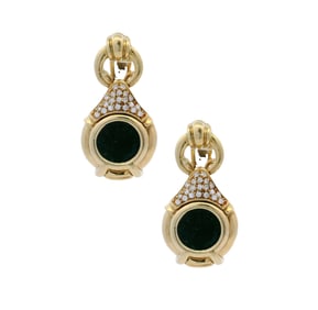 MAYORS Monetta Drop Earrings in 18kt yellow Gold with Diamonds
