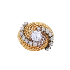 18kt yellow Gold with 1.50 Cts in Diamonds
