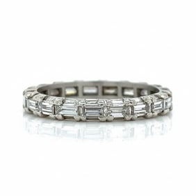 Art Deco Platinum 1.00 Ct. Diamond Eternity Band