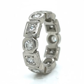 Platinum 1.40 Ct. Diamond Band
