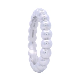 VAN CLEEF & ARPELS Perlee 18kt white Gold medium model Ring