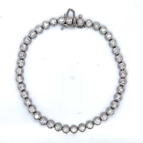 Platinum Tennis Bracelet with 3.15 Cts in Diamonds