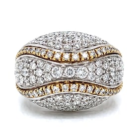 DAMIANI 18K White Gold 5.10 Ct. Diamond Ring