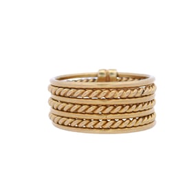 18kt yellow Gold Multiple Band Ring