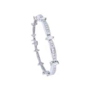 18kt white Gold Bracelet with 5.06 CTS in Diamonds