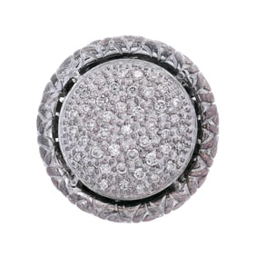 John Hardy Sterling Silver Ring with Diamonds