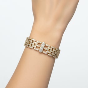 18K Yellow Gold 15.00 Ct. Diamond Bracelet