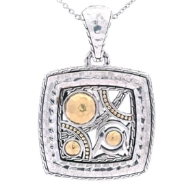 John Hardy Palu Bulan 22k yellow Gold & Sterling Silver Pendant