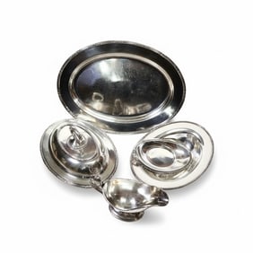 Antique Reed & Barton Sir Galahad design #4072 Silver Plated Set