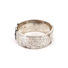 Smith & Pepper London 1962 Chester City Sterling Silver fully stamped Bangle Bracelet