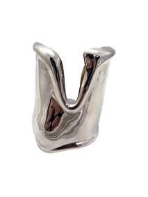 TIFFANY & CO. 1975 BY ELSA PERETTI Large right Bone Cuff Sterling Silver