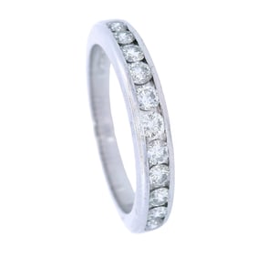 Tiffany & Co Platinum Anniversary Wedding Band with 0.45 Cts in Diamonds