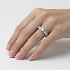 Platinum 2.15 Ct. Diamond Eternity Band