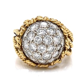 Mid-Century 18K Yellow Gold 3.00 Ct. Diamond Ring