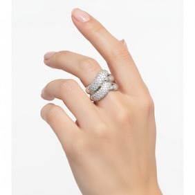 Bold 18K White Gold 2.00 Ct. Diamond Ring