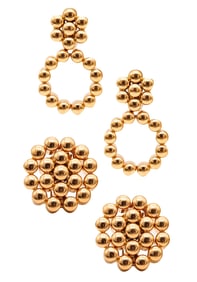 De Grisogono French Made Convertible Drop Earrings In Solid 18Kt Yellow Gold