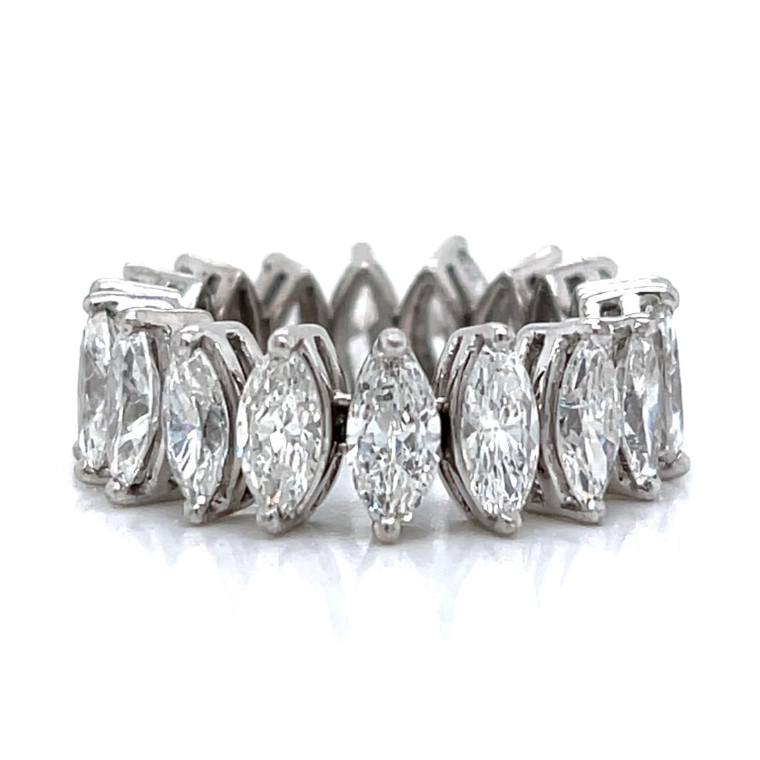 1950’s Platinum 9.00 Ct. Flexible Diamond Eternity Band (1 of 4)