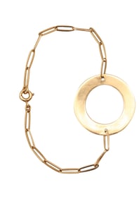 DINH VAN 1970 Paris Modernism TARGET Bracelet In Solid 18Kt Yellow Gold