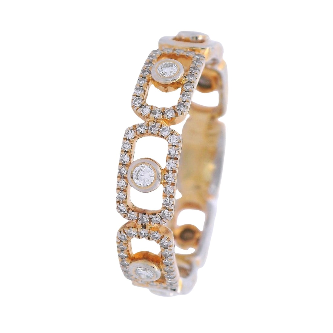 14kt yellow Gold Ring with Diamonds (1 of 7)