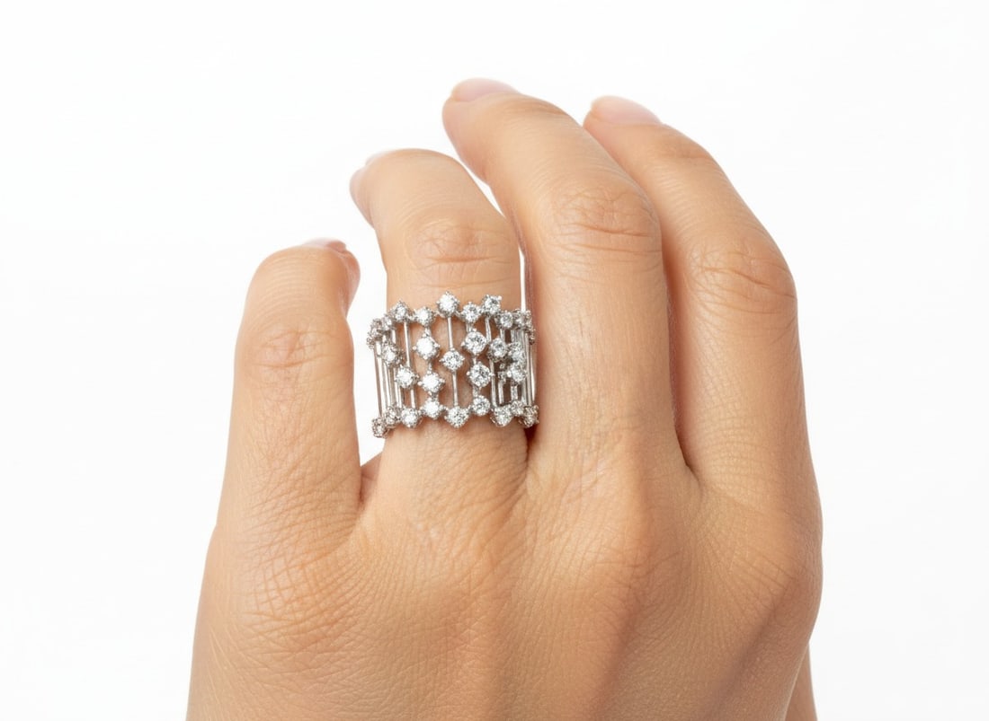 18K White Gold 2.10 Ct. Diamond Ring (1 of 7)