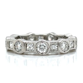 Platinum 2.15 Ct. Diamond Eternity Band