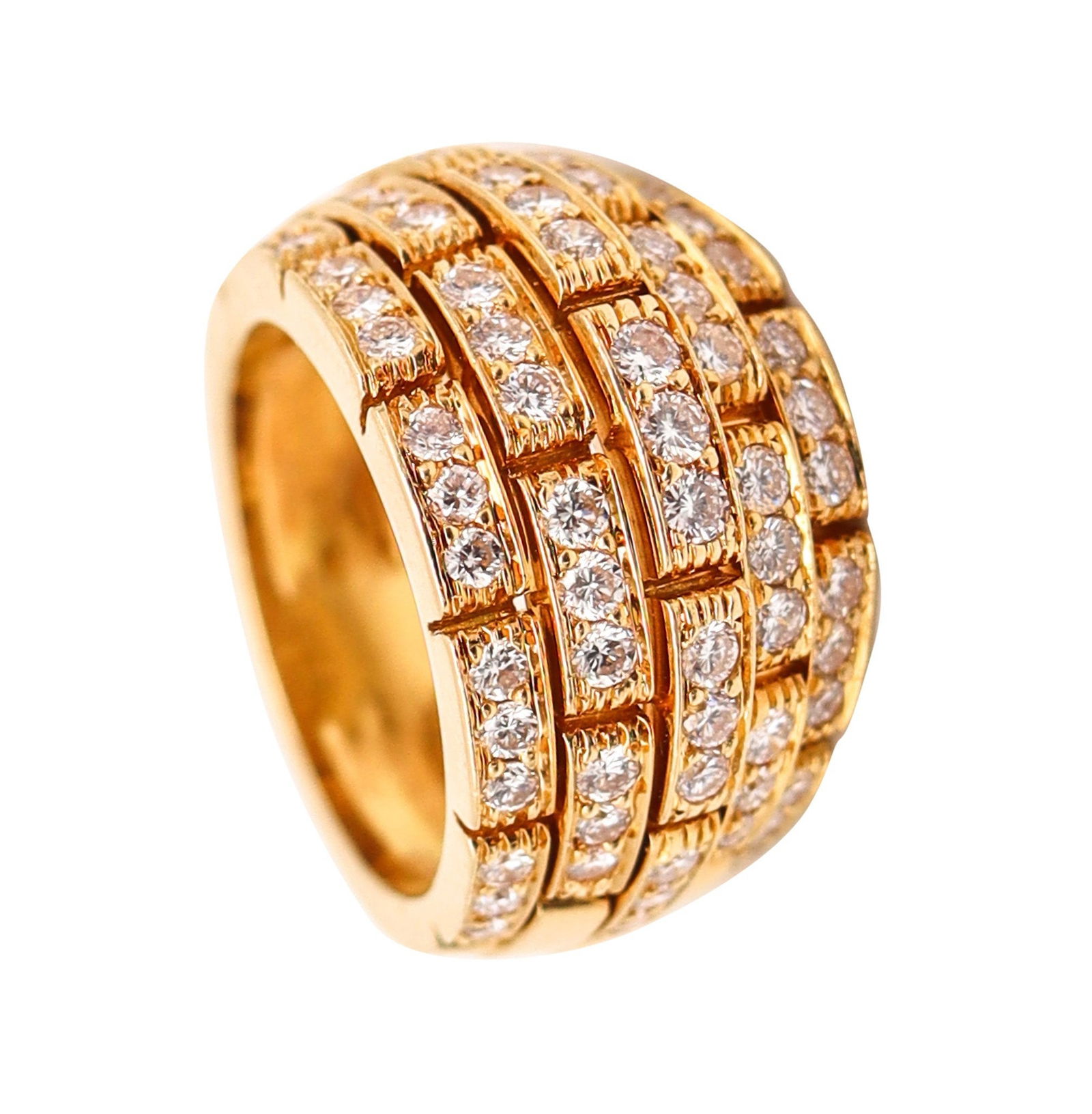 CARTIER Paris Maillon Panthere Ring In 18Kt Yellow Gold With 2.29 Ctw VS Diamonds (1 of 9)