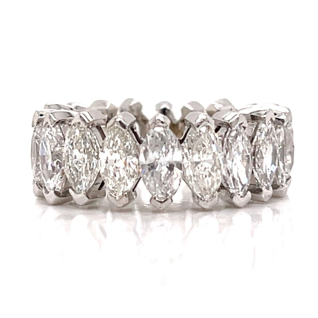Platinum 7.00 Ct. Marquise Diamond Eternity Ring (1 of 3)