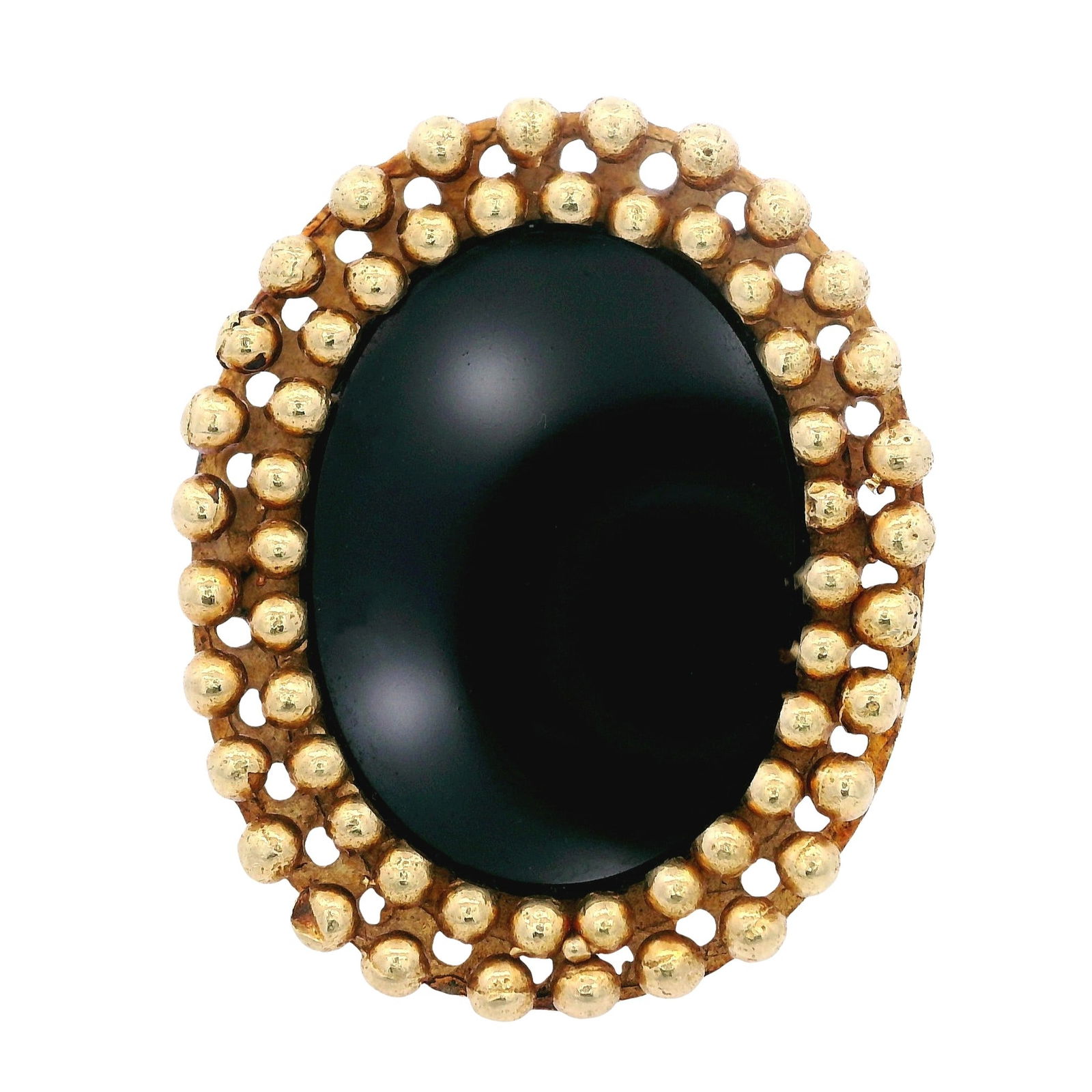 CORLETTO ITALY 18kt yellow Gold Ring with Onyx (1 of 7)