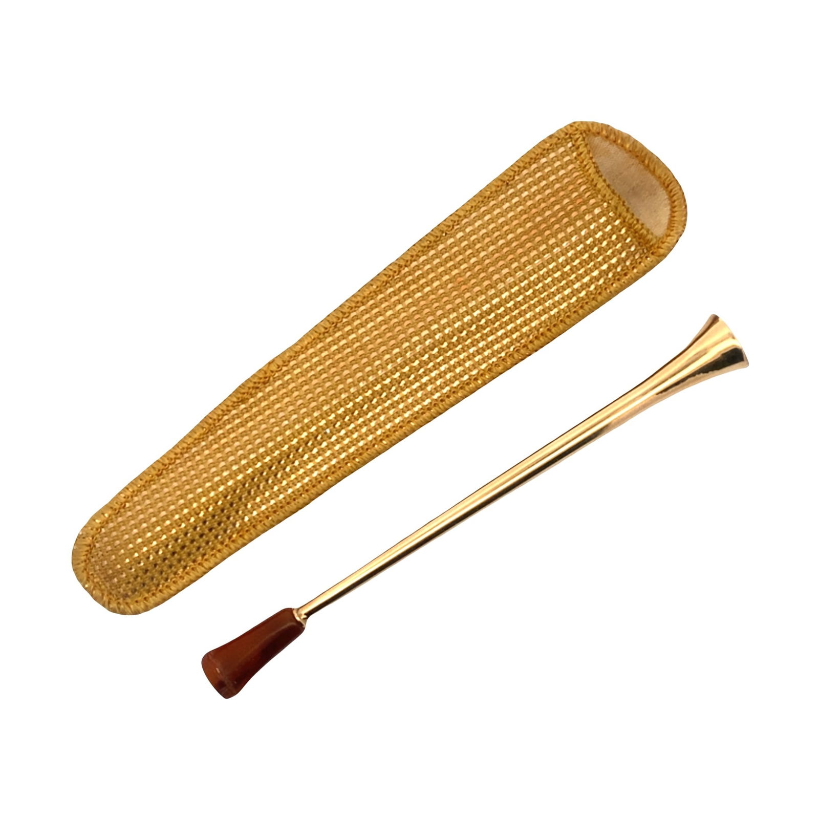 Vintage 14kt yellow Gold Cigar Holder (1 of 7)