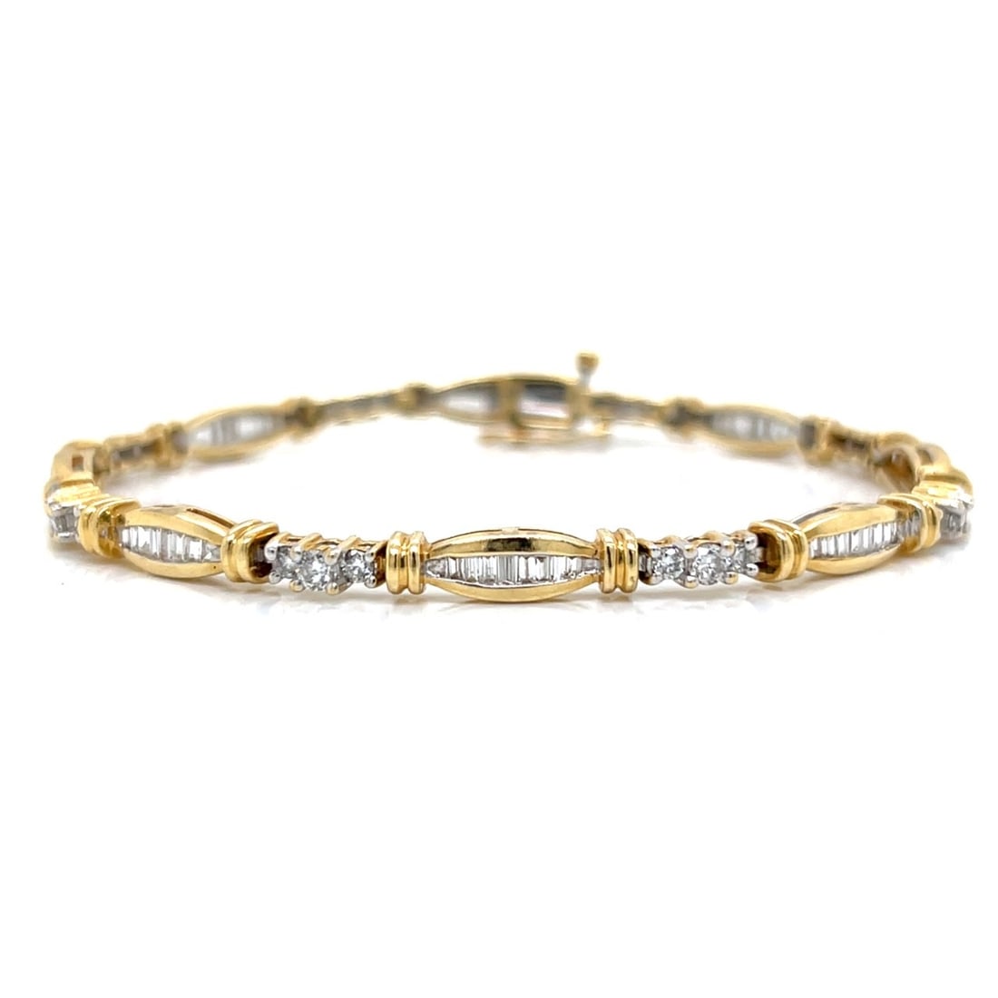 14K Yellow Gold 2.60 Ct. Diamonds Bracelet (1 of 3)