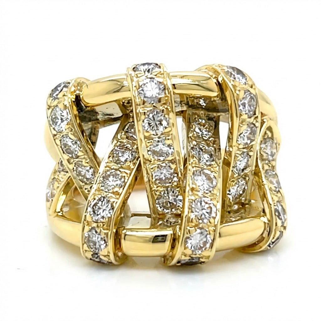 18K Yellow Gold 2.50 Ct. Diamond Ring (1 of 5)