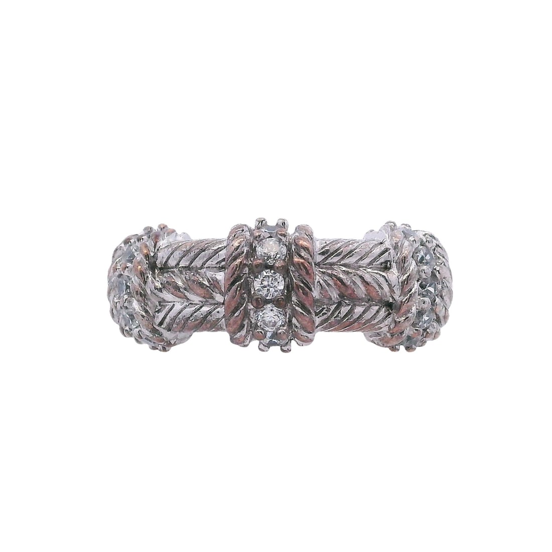 Judith Ripka Sterling Silver 925 Ring with Cubic Zirconia (1 of 7)