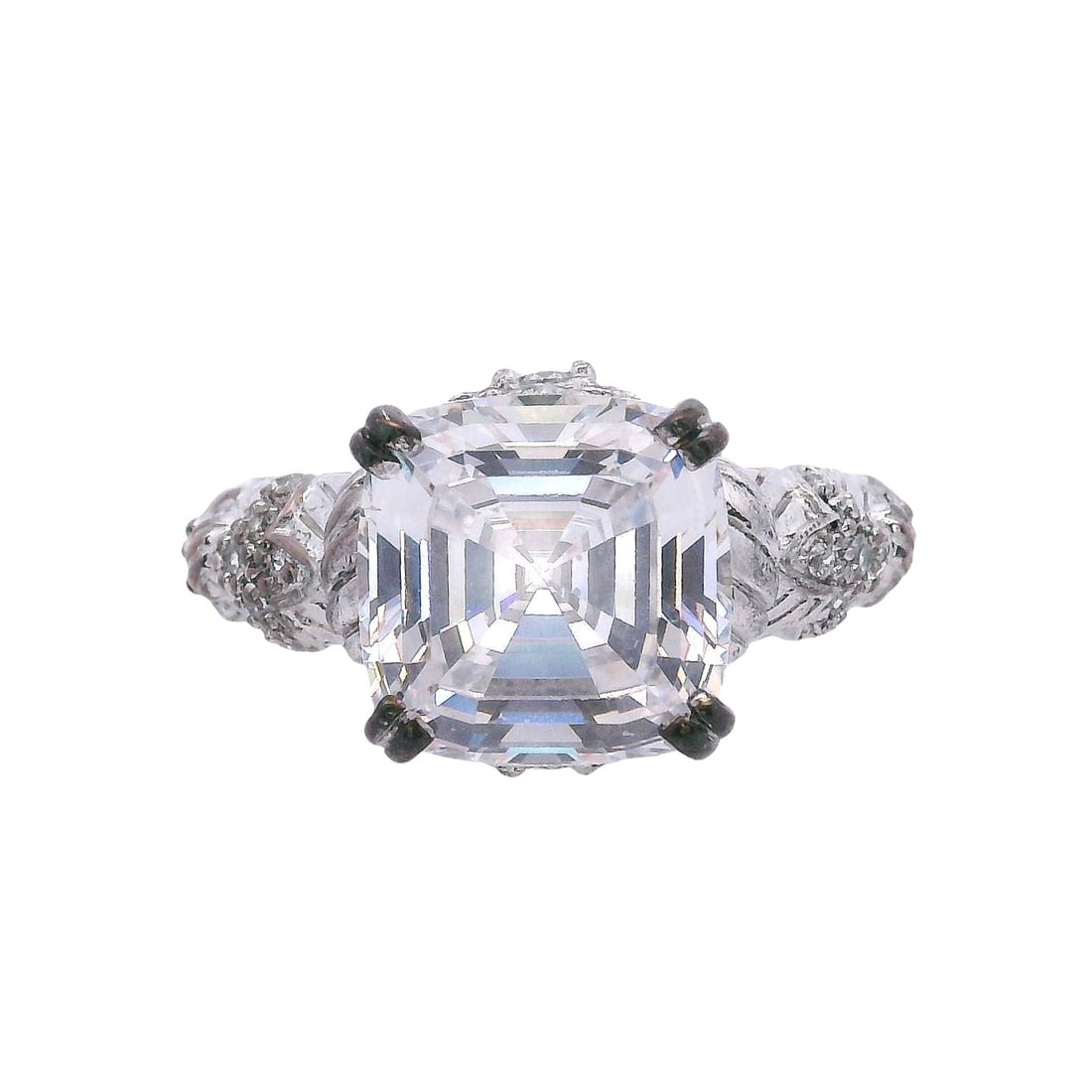 Judith Ripka Sterling Silver 925 Engagement Ring with Cubic Zirconia (1 of 8)