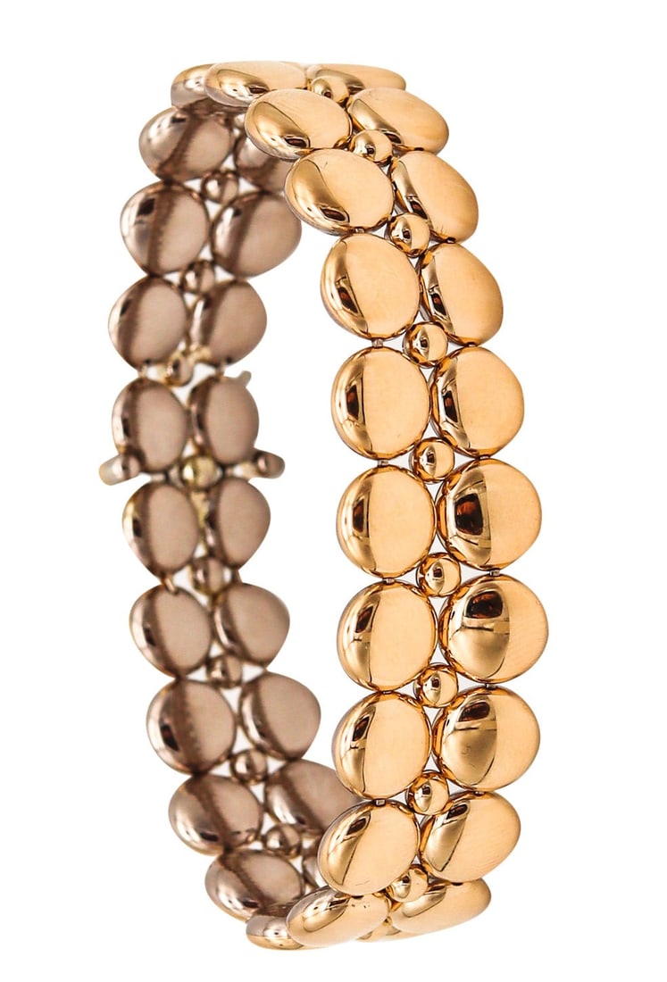 Cartier Paris Honeymoon Reversible Bracelet In Solid Bicolor 18Kt Gold (1 of 8)