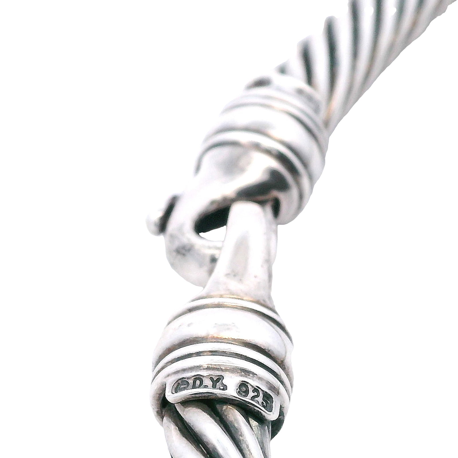 DAVID YURMAN 18kt yellow Gold & Sterling Necklace with Tourmalines: Total weight: 109.5 grams. Stamped: "D. YURMAN, 585, 925". Interior diameter: 15.50 inches.