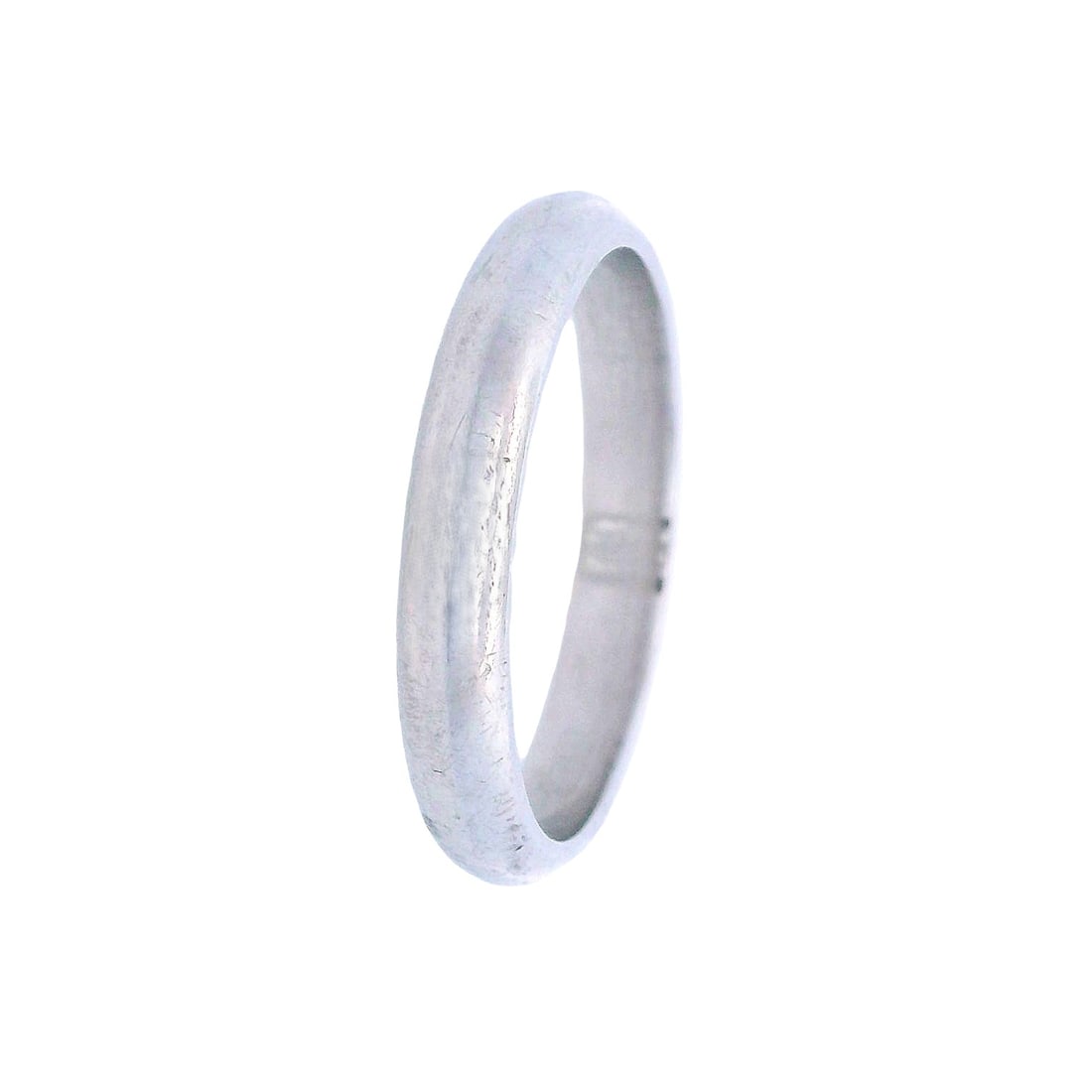 CARTIER Platinum Wedding Band Ring: Classic and impeccably crafted, this Cartier wedding band is made in sleek platinum with the clean, timeless profile the maison is known for—perfect worn solo or stacked alongside an engagement 