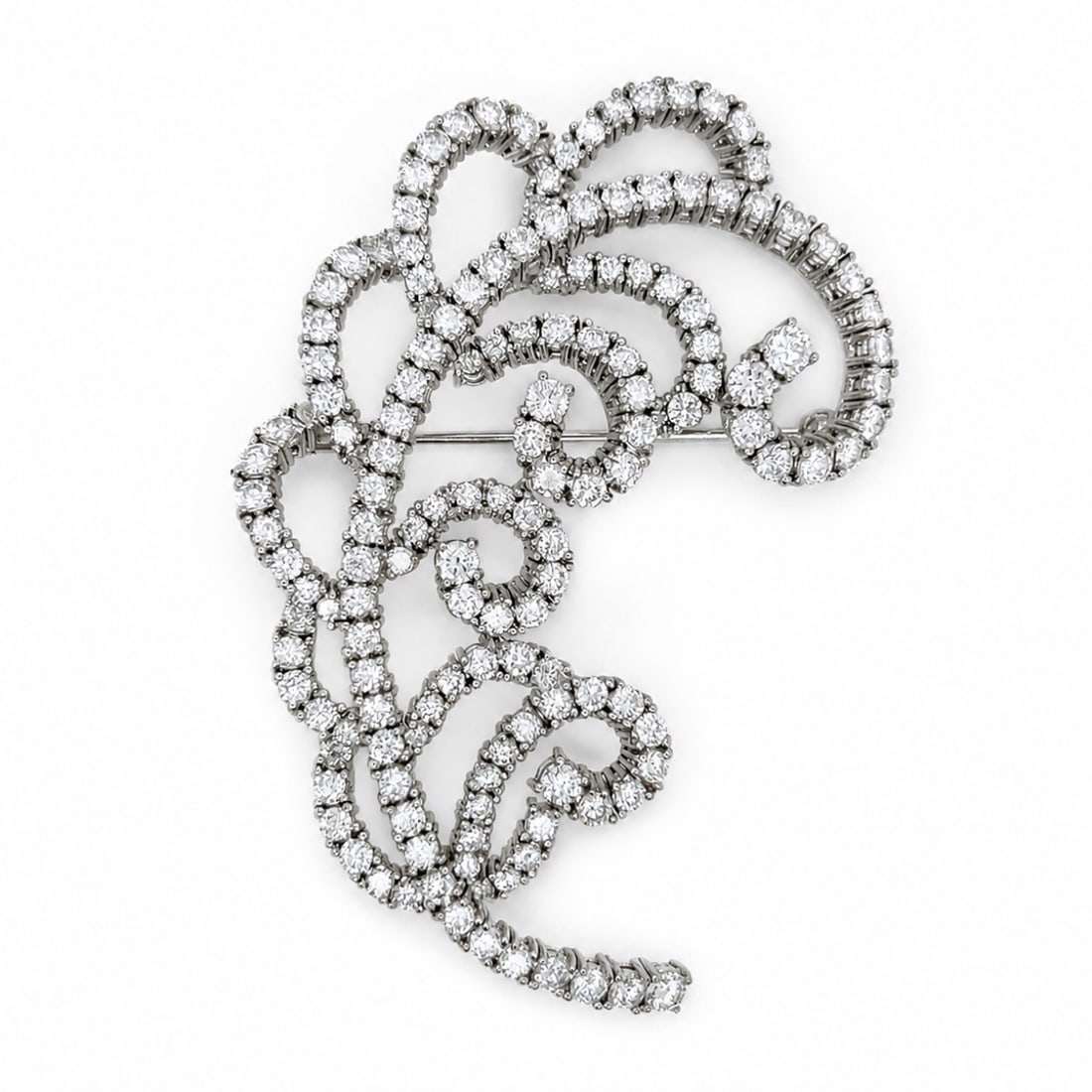 Platinum Brooch with 9.00 CTW in Diamond (1 of 5)