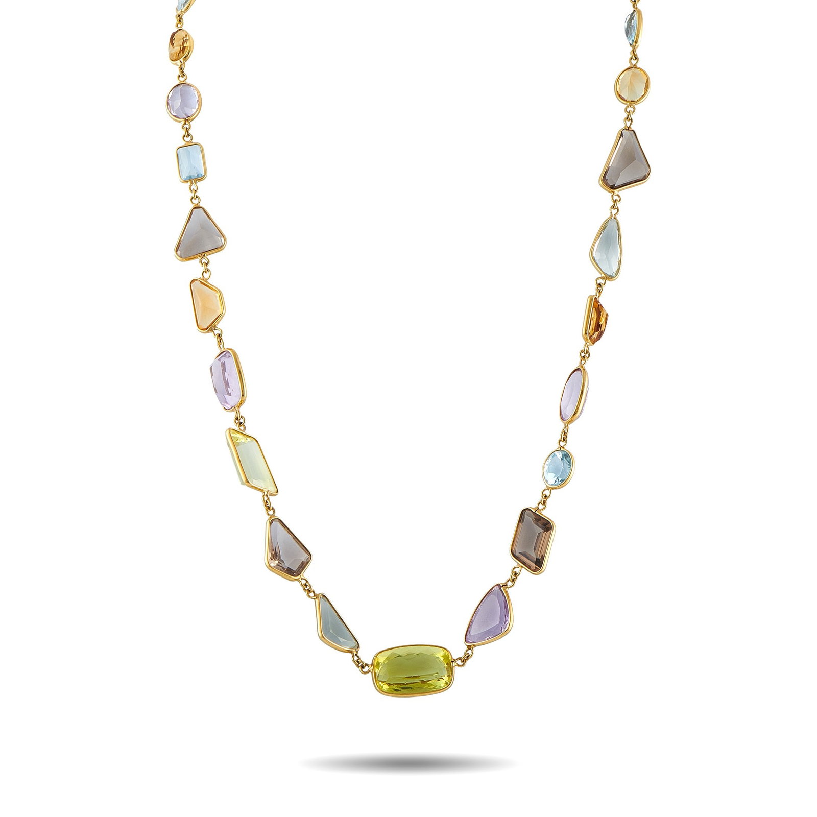 H. Stern 18K Yellow Gold Multicolored Gemstone Necklace (1 of 4)