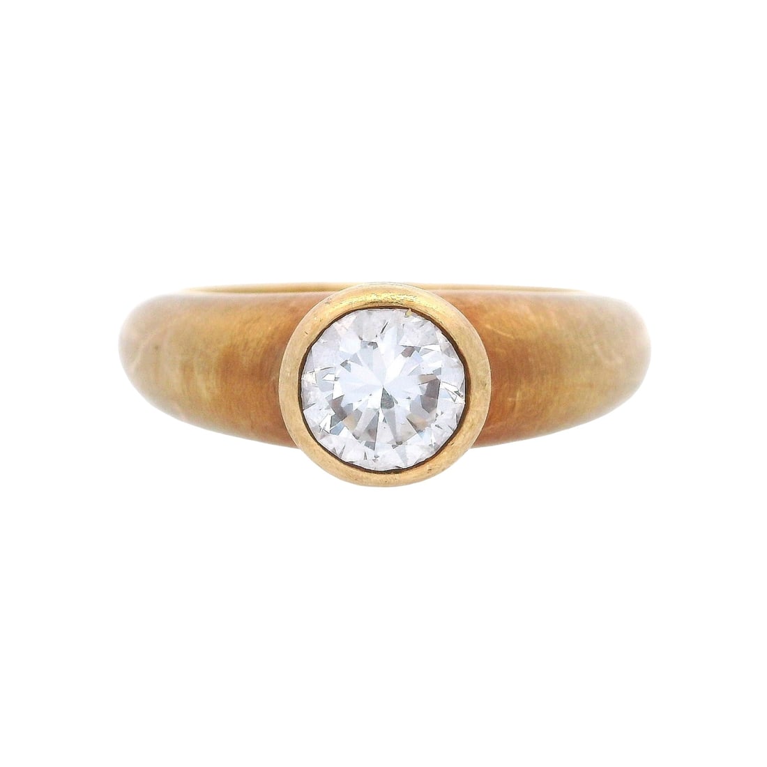 ANTONIO BERNANRDO 18kt yellow Gold Engagement Ring with Diamond (1 of 6)