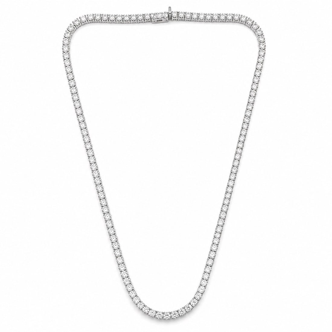 14K White Gold Necklace with 25.45 CTW in Diamond (1 of 5)