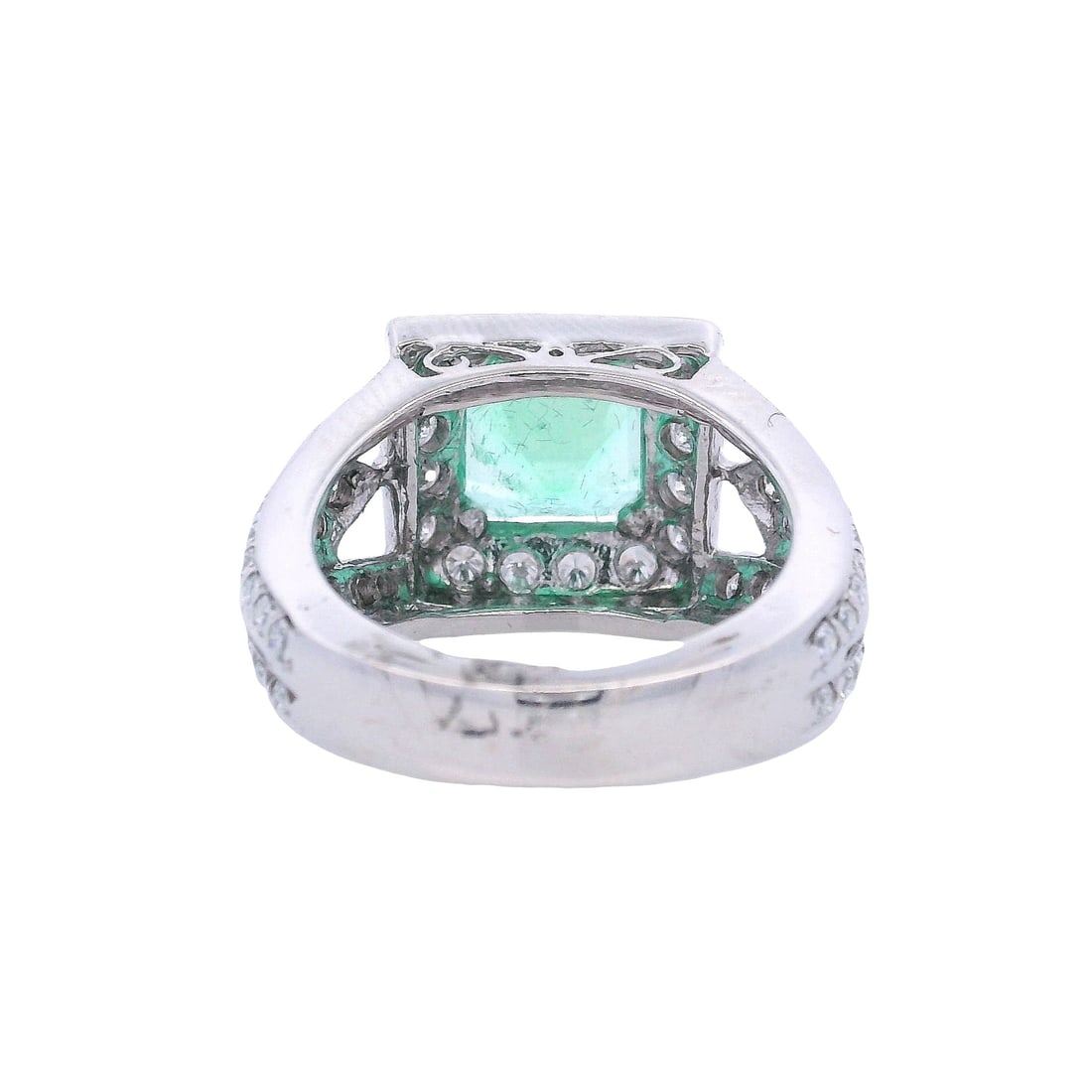 Platinum 0.20ct Diamond and Ruby Ring - 6