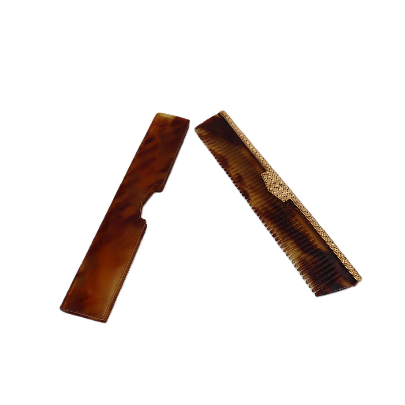 Antique 18K Gold & T shell Comb (1 of 6)